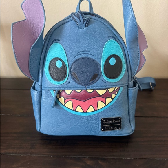 Loungefly Handbags - Loungefly Kids Blue Stitch Character Mini Backpack